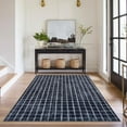 thumbnail image 3 of Twister.CK 6' x 9' Plaid Area Rugs, Modern Washable Stain-Resistant Carpet, Non Slip Indoor Rug for Living Room Dining Room Office, Blue, 3 of 7