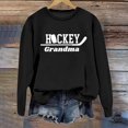 thumbnail image 4 of XIAOCHA Womens Hockey Grandma Sport Letter Crew Neck Sweatshirt Ice Hockey Fan Oversized Pullover Top, 4 of 4