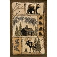thumbnail image 2 of Lodge Cabin Area Rugs 5x7 Rustic Cabin Novelty Rugs for Living Room Cabin Dcor Rugs Moose and Lodge Theme Rug Brown Carpet Luxury Home Dcor, 2 of 7