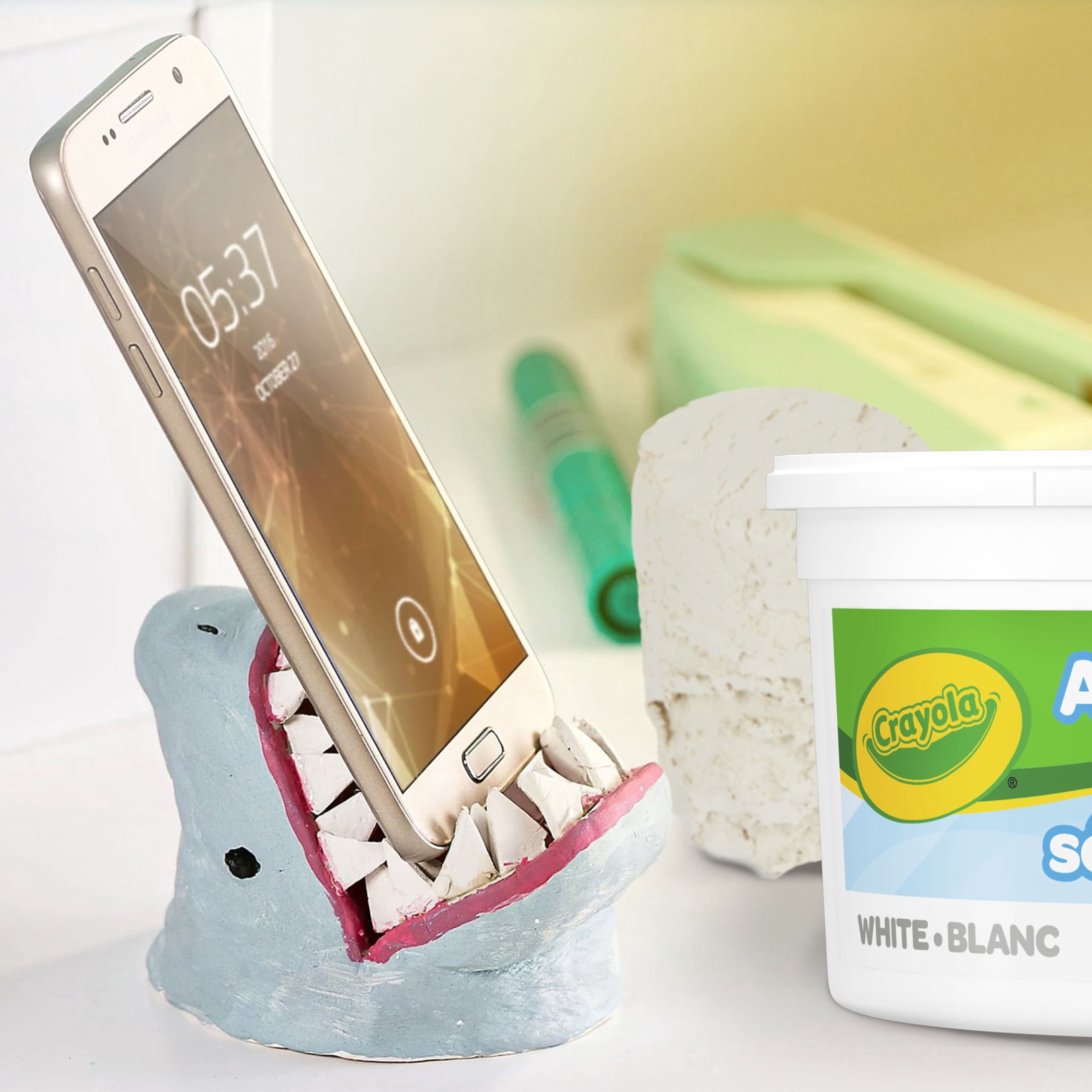 Crayola Model Magic White Modeling Material - 2lb Bucket, Air Dry Clay ...