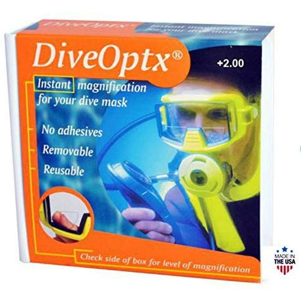 DiveOptx Hydrotac StickOn Bifocal Lenses (+200)
