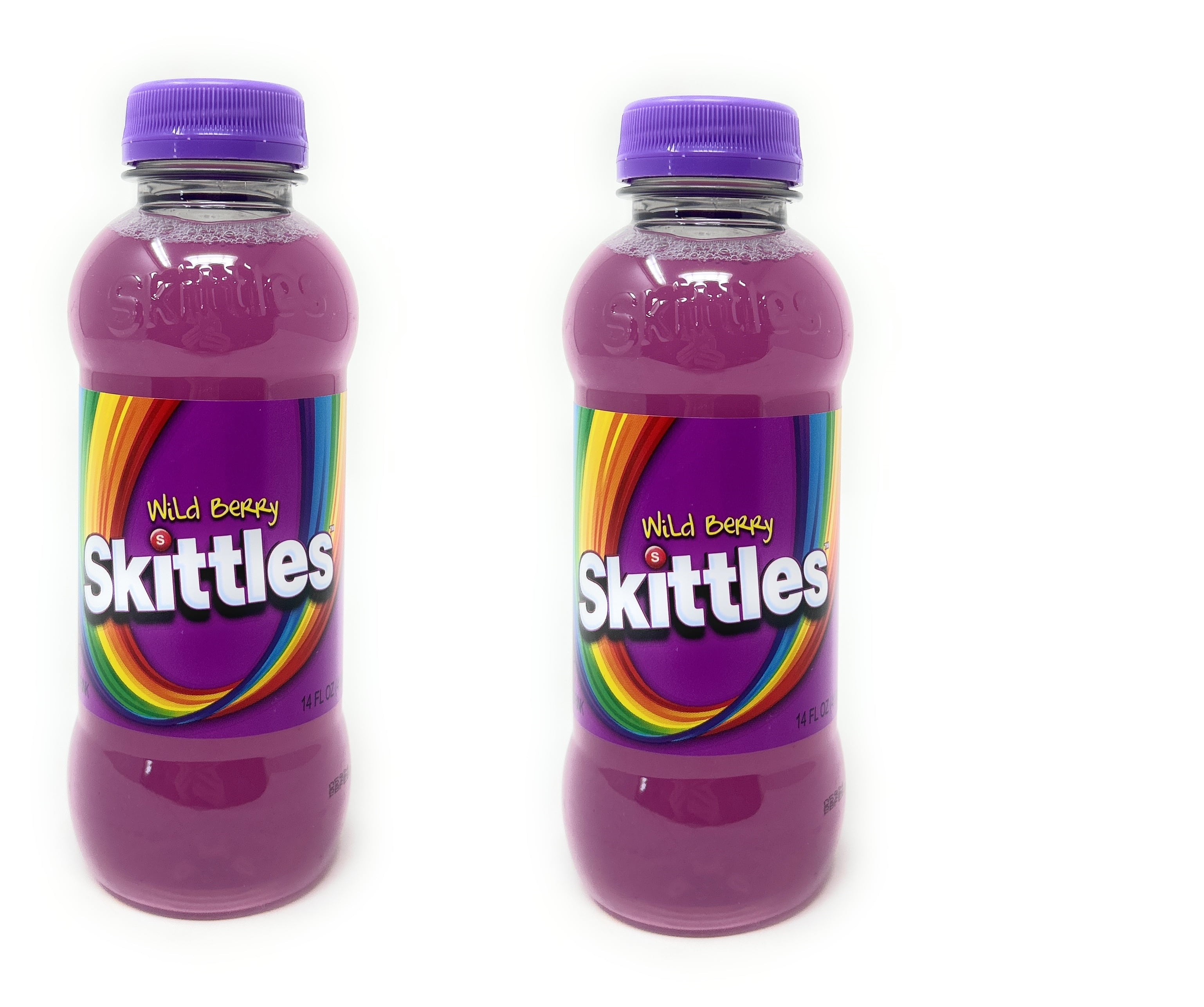 (2 pack) Skittles Original Wild Berry Drink 14oz, 2 Bottles