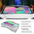 thumbnail image 5 of Fuzoiu Psychedelic Cartoon Frog Print Car Windshield Sun Shade,Block Uv Rays Sunshade,Foldable Front Window Sun Visor Protector for Car,SUV,Truck-Keep Vehicle Cool-Psychedelic Cartoon Frog, 5 of 8