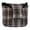 White Scottish Tartan, variant on Haosy Burgundy Golf Mallet Putter Cover Strong Magnetic Leather Golf Club Headcover Closure
