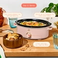 thumbnail image 2 of Beautiful 2.5 Qt Dip and Serve Manual Slow Cooker, Rose by Drew Barrymore, 2 of 10