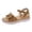 Khaki, variant on Women’s Bow Platform Wedge Sandals, Open Toe Chunky Heel Slip On Casual Summer Shoes, Comfortable Non-Slip Walking Sandals, Multiple Colors