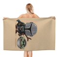 thumbnail image 1 of Yoda Baby Beach Towel 30.7 × 59 InchesI Made Of Microfiber Material Quick Drying And Comfortable Showcasing A Charming Style, 1 of 6