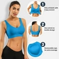 thumbnail image 5 of SIMIYA 5 Pack Women's Plus Size Sports Bras,Padded Medium Support Comfortable Bra,Yoga Sleep Sports Bras for Workout Fitness, 5 of 7