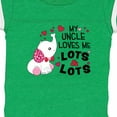 thumbnail image 4 of Inktastic My Uncle Loves Me Lots and Lots Cute Elephant Boys or Girls Baby Bodysuit, 4 of 5