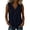 Navy, variant on Bosfbaoi Womens Blouse V Neck Henley Relaxed Fit Sleeveless Stitch Detail Solid Casual Chic Tank Tops for Women