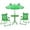 Green, variant on ANHXN Kids Picnic Table with Umbrella, Outdoor Table & Folding Chairs, Cute Pattern Children’s Patio Furniture, Portable Kids Table and Chair Set for Backyard, Garden, Beach