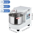 thumbnail image 2 of Bingirl Commercial Food Mixer 105Qt Touch Screen Control 650W Dual Rotating Dough Mixer With Food Grade Stainless Steel Bowl Timer Safety Shield Emergency Stop For Restaurants And Bakeries, 2 of 7