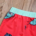 thumbnail image 4 of Styles I Love Little Boys Graphic Print Swim Shorts Bathing Suit Beach Pool Boy Swim Trunks (Red - Dinosaur, 100/2-3 Years), 4 of 8