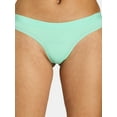 thumbnail image 5 of No Boundaries Women's Stretch Ribbed Thong, Underwear 5 Pack, XS-XXXL, 5 of 9