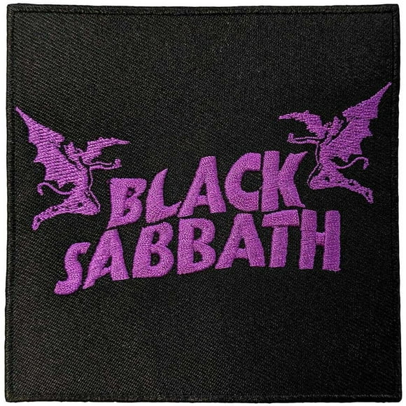 Black Sabbath Daemons Woven Wavy Logo Iron On Patch