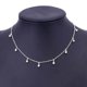 thumbnail image 2 of Qarigey Encantador collar de aleación Simple coreano, gargantilla, colgante de diamantes de imitación, cadena ajustable, joyería de boda para mujeres Ropa, zapatos y accesorios Miscelánea plata Qarigey PS10121-02, 2 of 3