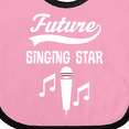 thumbnail image 4 of Inktastic Future Singing Star Childs Music Boys or Girls Baby Bib, 4 of 4