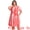 Orange, variant on Plus Size Tie Dye Summer Short Sleeves Dress 4X Dark Blue