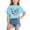 00$-Blue1261, variant on Hiijoy Girls Black Tee Shirt Butterfly Graphic Loose Fit Short Sleeved Tshirt, Sizes 2-14