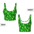 thumbnail image 5 of Xecao St Patrick's Day2 for Sports Bra with Removable Pads, Crop Tank Top Design, Women's Longline Sports Bra - Non-Wired - Medium, 5 of 9