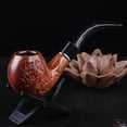 thumbnail image 2 of Creatividad Pipa de madera para tabaco, Pipa para fumar con soporte para pipa, Pipa creativa de madera para tabaco Bono Una bolsa para pipa Juego de pipas de resina tallada con soporte para pipas, ShuxiuWang 1327537033165, 2 of 5