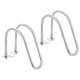 thumbnail image 1 of Uxcell 2 piezas de abrazadera de tubo cruzado 32 mm x 75 mm (1.26" x 2.95") M8 de acero inoxidable 304, conector de tubo para invernaderos y marcos de toldos., 1 of 6