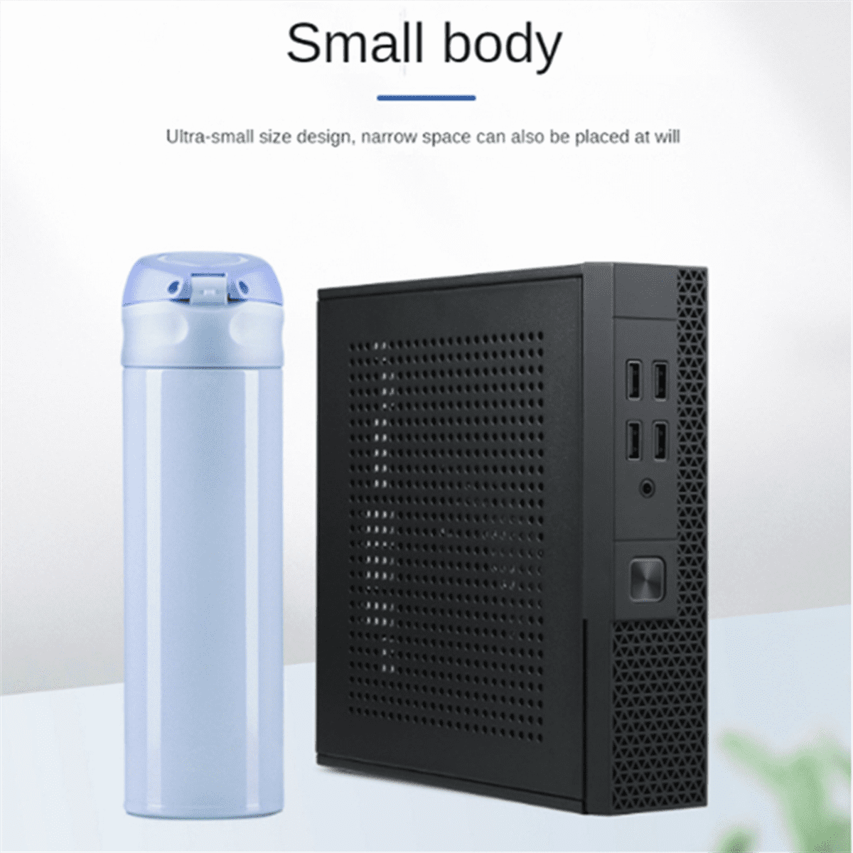 Mini ITX Computer Case HTPC Host Chassis USB2.0 ITX Enclosure Industrial Control Chassis for Office Business