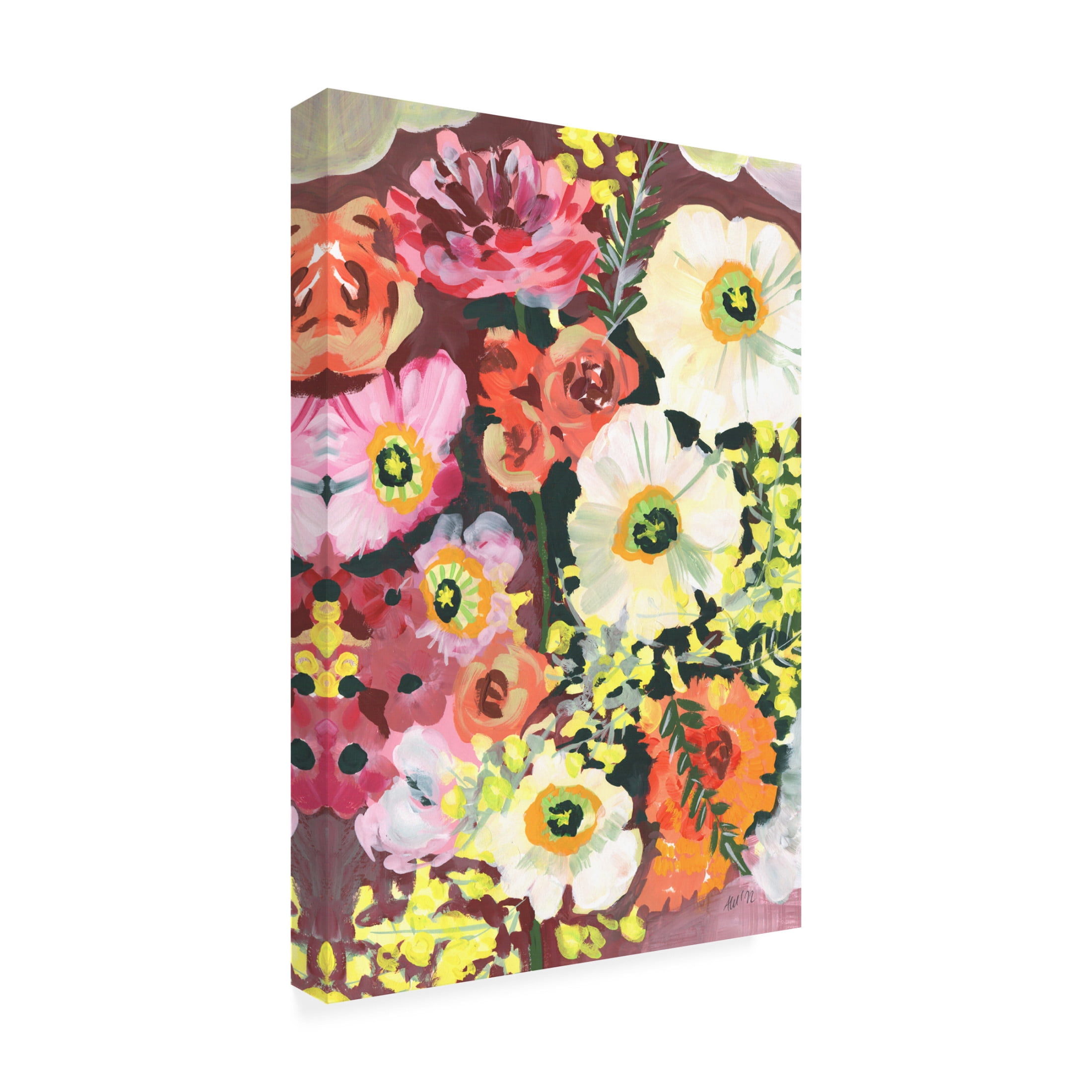 Trademark Fine Art Ania Zwara White Anemones Canvas Wall Art
