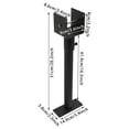 thumbnail image 2 of Roof Mount Brackets, Roof Riser Brackets for Patio, Roof Beam Brackets Kit Black, 2 of 12