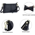 thumbnail image 6 of MMYGU Small Crossbody Bag for Women Genuine Leather Clutch Purse Vintage Phone Bag with Detachable Wrist and Shoulder Straps, 6 of 7