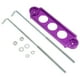 thumbnail image 1 of Soporte de batería universal para automóvil Unique Bargains, soporte de bloqueo de batería de aleación de aluminio púrpura, 1 juego con ganchos en J, tuercas, arandelas y mangas protectoras, 1 of 1