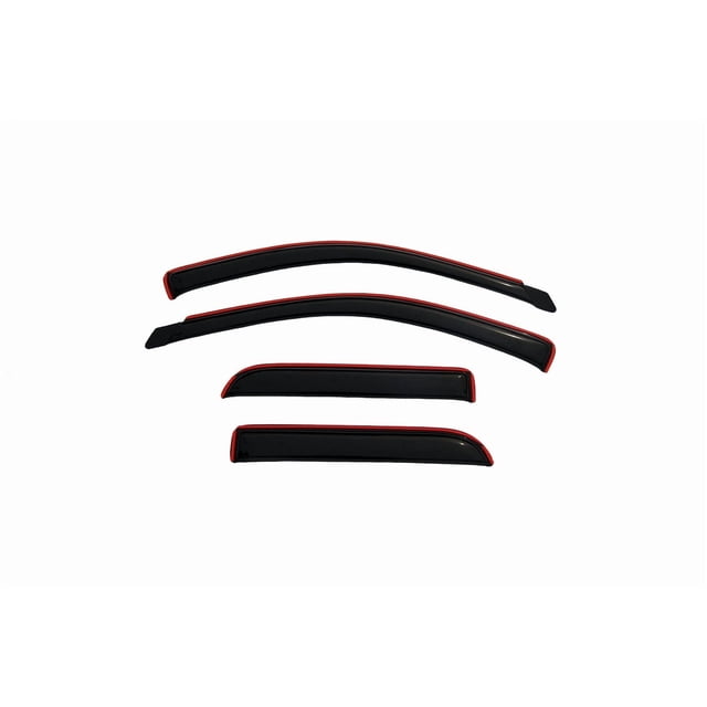 Auto Ventshade Rainguard 194623 Ventvisor; Aerodynamic Design; In-Channel; Smoke; Acrylic; Set of 4