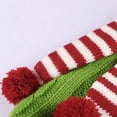 thumbnail image 4 of Knitted Christmas Stocking with Scarf Red Green White Hanging Stockings Classic Xmas Hanging Decorations for Christmas Party Home Fireplace Decor Family Friend Gift, 4 of 8