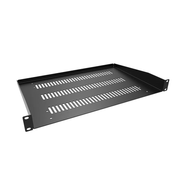 RASV190110BK1 - Étagère RACKMOUNT 1U 1.75(H)X10 Po Profondeur Fente Arrière Pliée