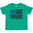 thumbnail image 3 of Inktastic Epilepsy Awareness Purple Ribbons and Flag Boys or Girls Baby T-Shirt, 3 of 5