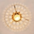 thumbnail image 6 of FRIXCHUR Mini Crystal Chandelier Flush Mount Chandelier Crystal Ceiling Light 3 Tiers Raindrops Crystal Pendant Lighting for Bedroom Hallway Living Room,E26 Base,Gold, 6 of 12
