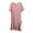 Pink# nightgowns for women, variant on Oksale Lightweight Nightgowns for Women Cozy Soft Short Sleeve Mini Night Dress Trendy Ruffle Trim Crewneck Sleepwear Black XL