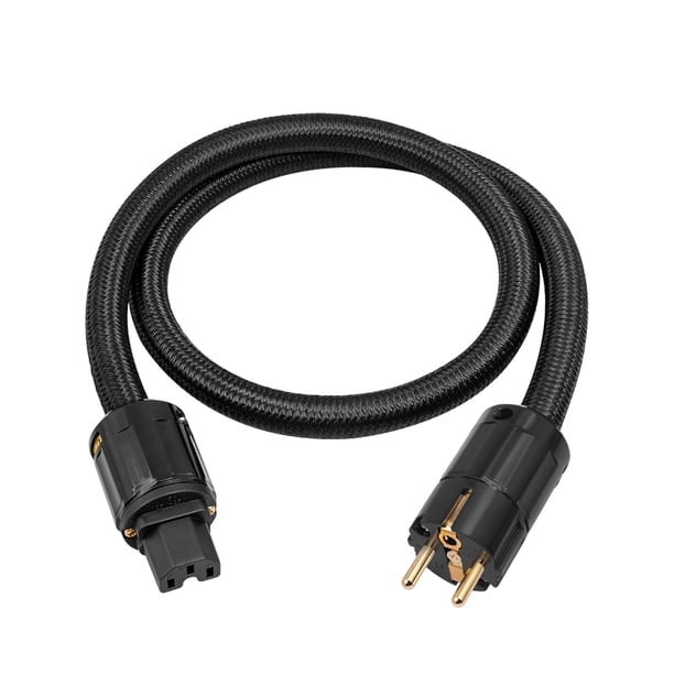 Cable Alimentación CA Audio Del Amplificador HiFi Enchufe Europeo 3 Pines