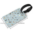 thumbnail image 2 of Hirioo Dog Pets for Luggage ID Tag with Adjustable Strap Travel Baggage Bag Tags Suitcase Identify Labels for Women Men, 2 of 7