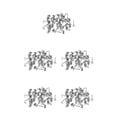 thumbnail image 1 of ZheElen Earring Stud Base Multi Stainless Handmade Popular Ear Pins Setting Daily DIY Jewelry Making Tool Beach Supplies Steel Color 5mm 5Set, 1 of 6