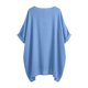 thumbnail image 4 of Mujeres Tops Color Sólido Manga Corta Malla Empalme V-Cuello Blusa Casual, Tops de Verano de las Mujeres, 4 of 8