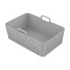 thumbnail image 3 of Alfombrilla Para Hornear Pasteles Bandeja de silicona para freidora de aire, alfombrilla antiadherente, herramientas de cocina reutilizables (1 Uds. Gris) Hugtrwg Libre de BPA, 3 of 7