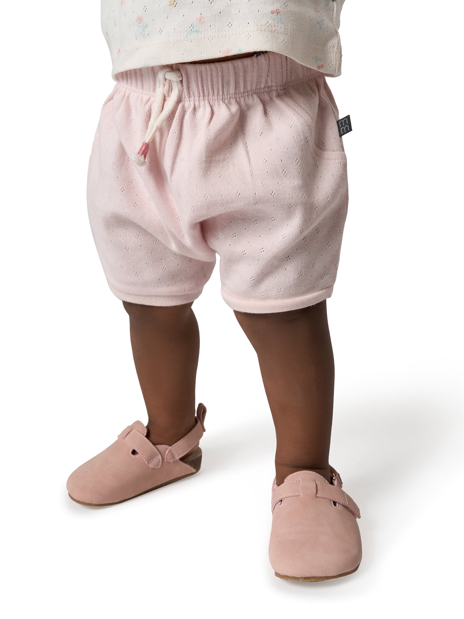 Modern Moments by Gerber Baby Girl Harem Bubble Organic Shorts with Drawstring, Sizes 0/3 Months - 24 Months