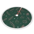 thumbnail image 2 of Faldas para árbol de Navidad de 30 pulgadas con texto "Merry Christmas", tapete para árbol de Navidad para vacaciones de invierno, falda para árbol de Navidad para decoraciones navideñas rústicas, 2 of 8