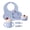 Blue, variant on Brown Silicone Feeding Set for Baby Self-Feeding and Solids Introduction
