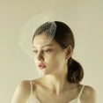 thumbnail image 2 of WRISTBIQUE Accesorio De Velo Corto Beige De Tul Con Red Y Hechas A Mano, 2 of 8