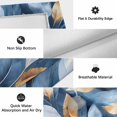 thumbnail image 5 of Modern Leaf Outdoor Rug 3x5 Ft, Non Slip Washable Area Rug, Blue Gold Textured Minimalist Watercolor Patio Rugs Carpet Runner, Large Floor Mat for Indoor/Outdoor Deck Porch Camping, 5 of 8