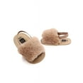 thumbnail image 3 of Tommyfit Baby Girl Fluffy Fur Soft Sole Crib Sandals Shoes, 3 of 3