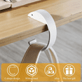 thumbnail image 4 of Purse Hook for Table 4 Pcs C-Style Aluminum Alloy Bag Hanger Desk Purse Table Hook Anti-Slip Under Desk Backpack Hook, 4 of 7