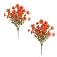 thumbnail image 2 of Dongrere 2 Pcs Fall Artificial Wildflower Bundles, Fake Flower Stems, Autumn Floral Bouquets for Home Porch Thanksgiving Vase Decor, C, 2 of 6